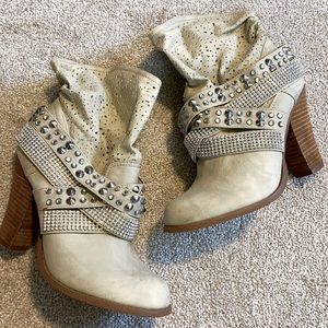 Studded booties size 7